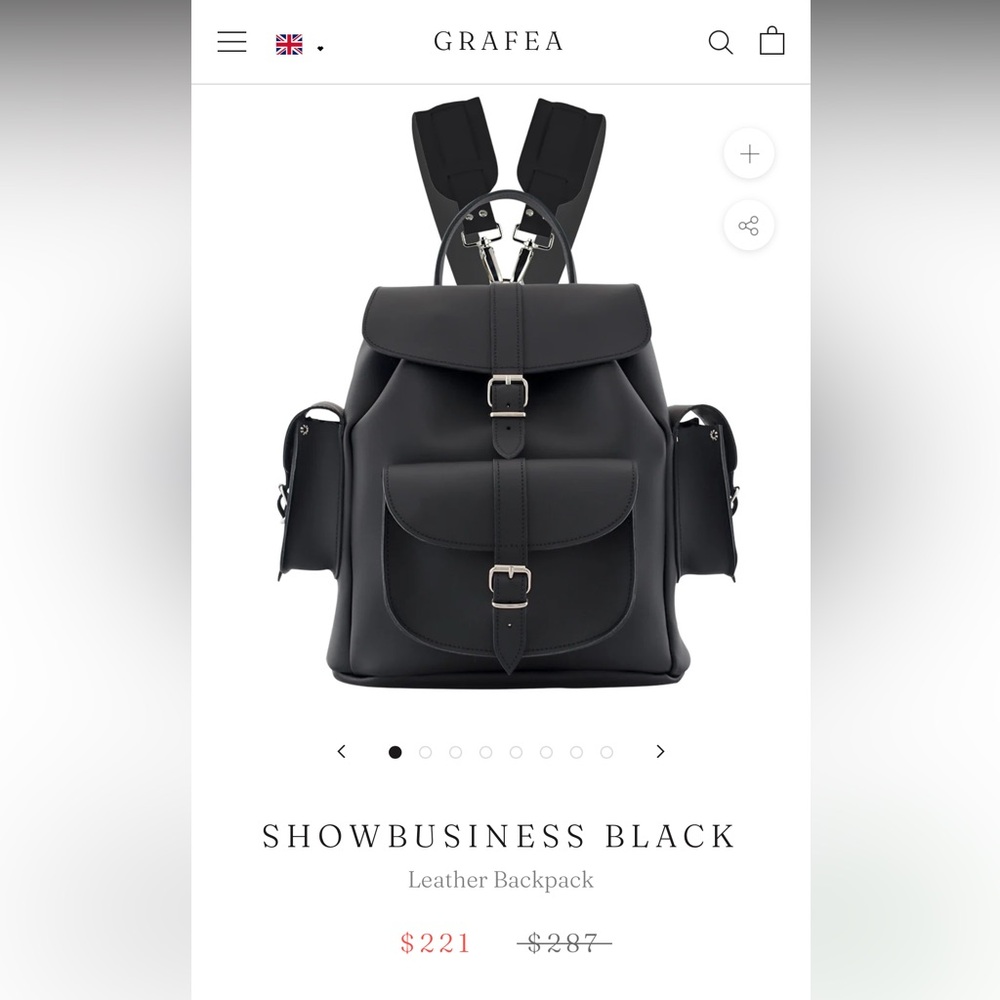 Leather Backpack, Made in 🇬🇧